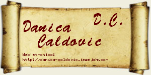 Danica Ćaldović vizit kartica